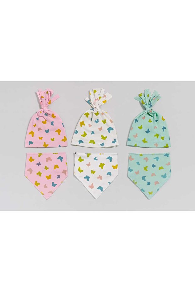 Baby Beanie Scarf Set of 3 (0-12 Months)
