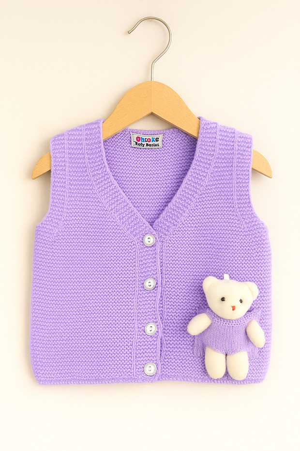 Triko Örme Yelek - 1