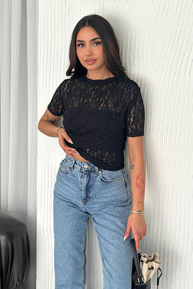 Women's Lace Short Sleeve Blouse – Bold Grace