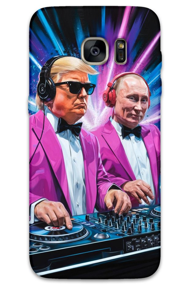 Samsung Galaxy S7 Edge Case Hd Pattern Printed Back Cover - Dj Trump Putin