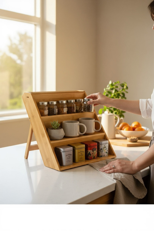 Bambu Katlanabilir Stant - 2