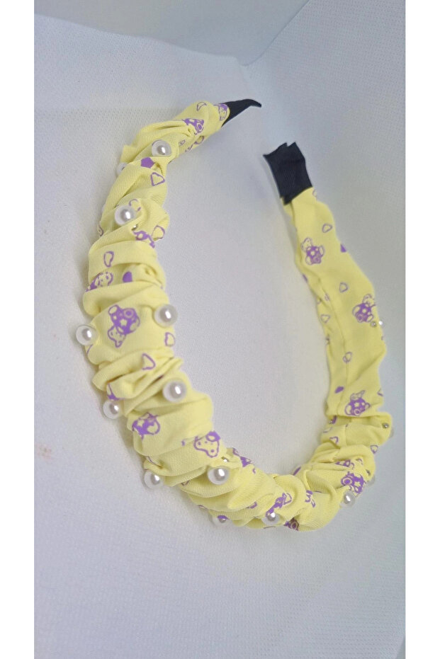 Pearl Detailed Teddy Bear Crown