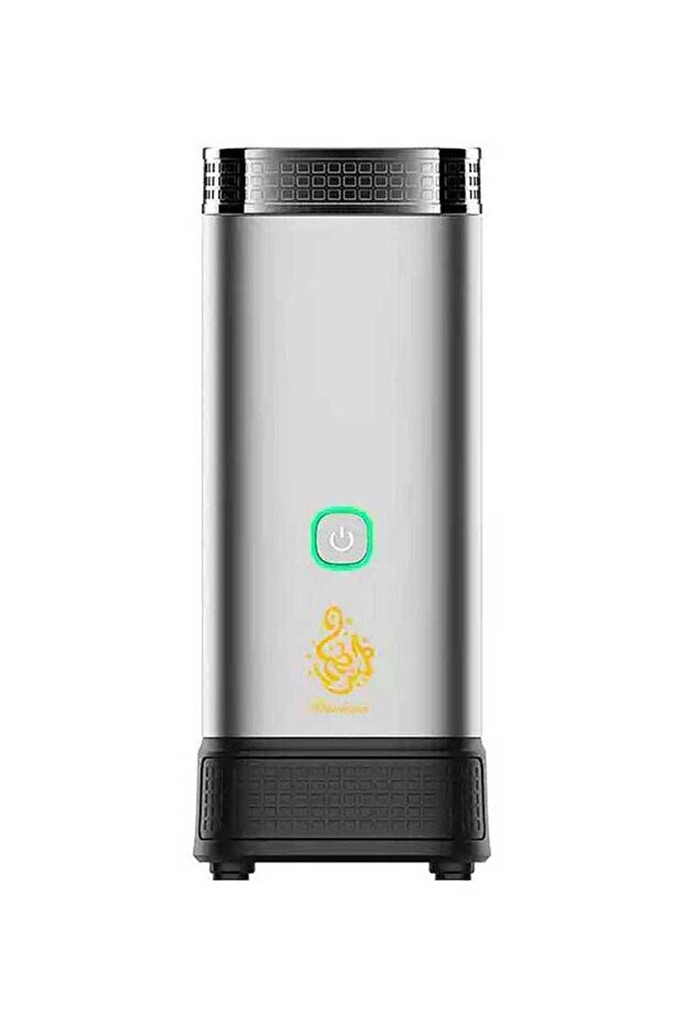 Upgraded Electronic Car Incense Burner with Built-in Oud Box and Lock (Gray)