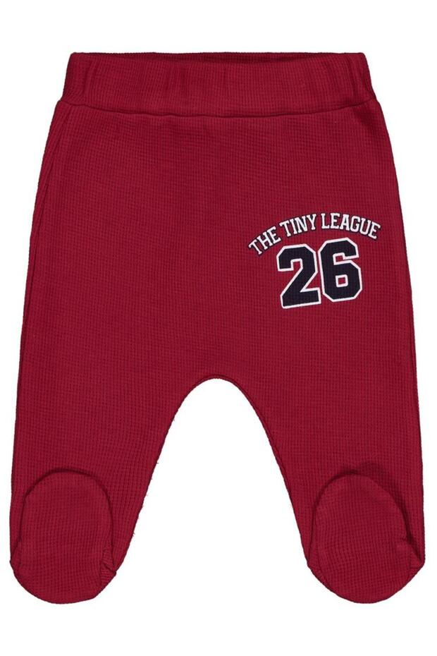 26 Printed 1-9 Months Single Bottom Baby - Claret Red 1-3 Months