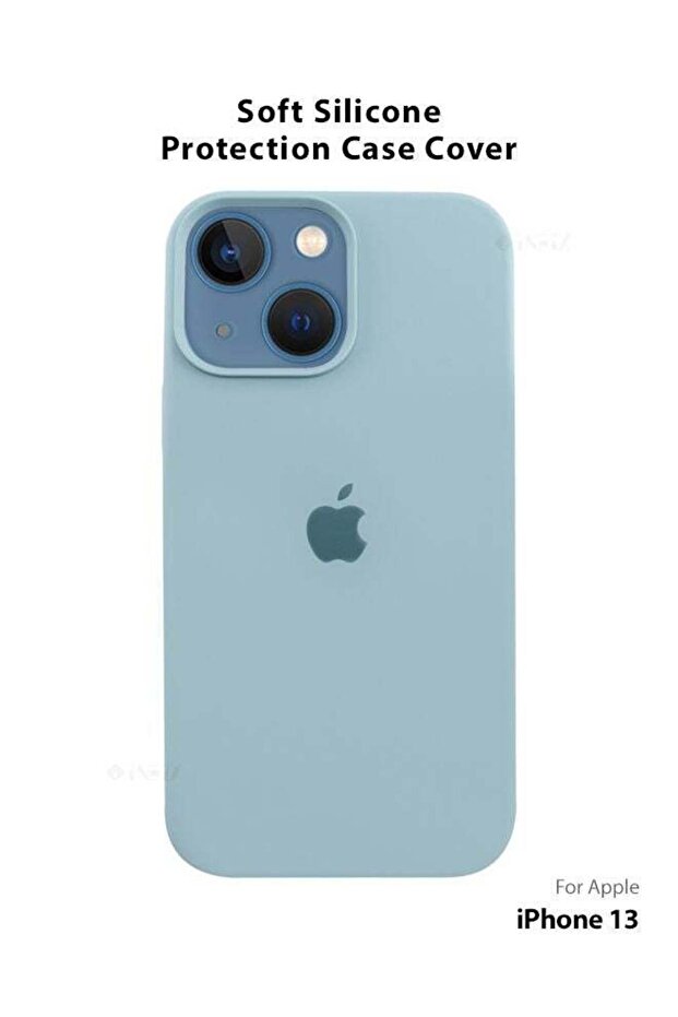 غطاء سيليكون متوافق مع الشعار لهاتف Apple iPhone 13