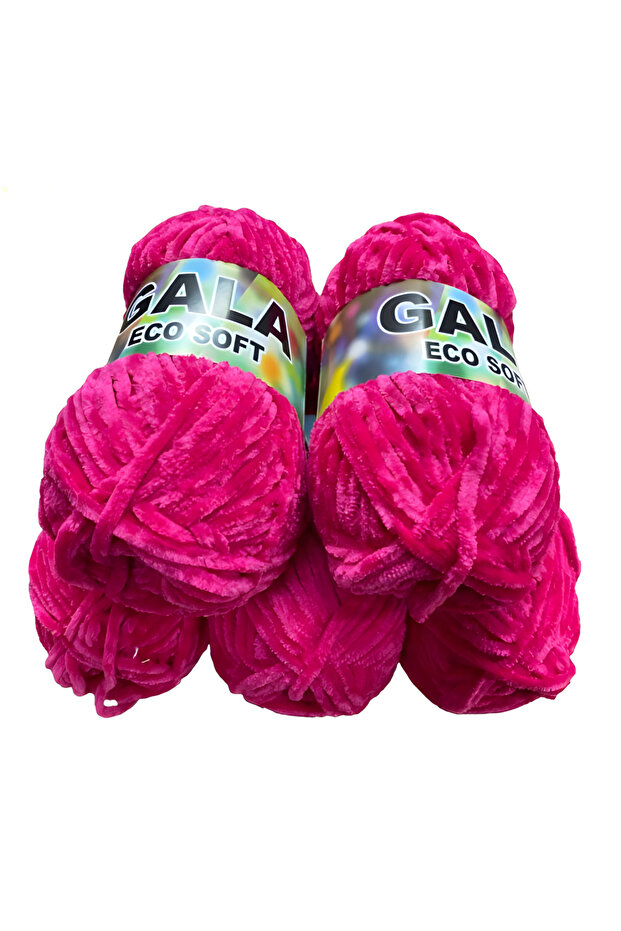 Eco Soft Velvet Knitting Yarn Set of 5 500 Gr