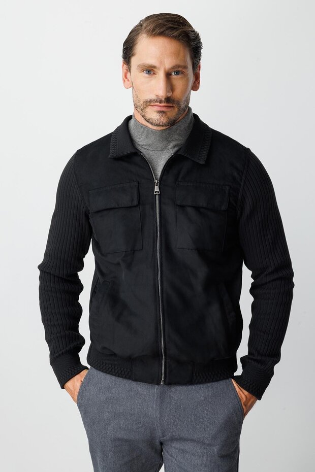 Erkek Siyah Mont - 6