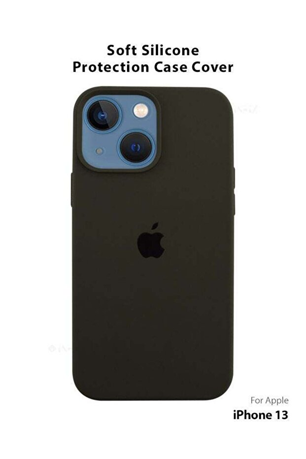 غطاء سيليكون متوافق مع الشعار لهاتف Apple iPhone 13