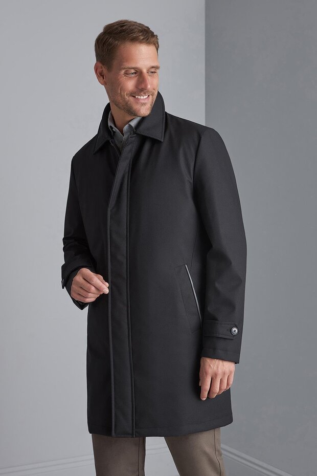 معطف أسود للرجال - 1