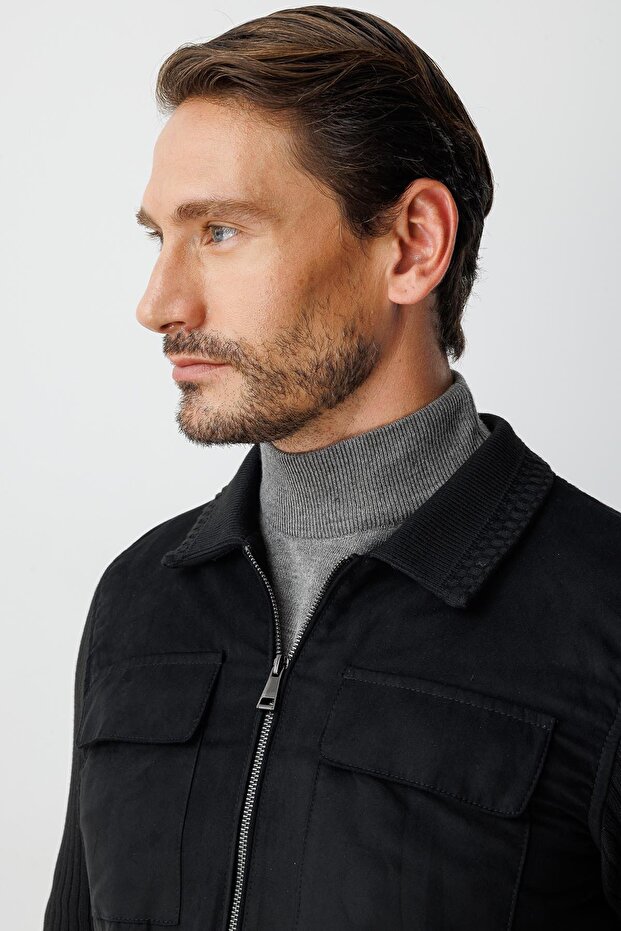 Erkek Siyah Mont - 4