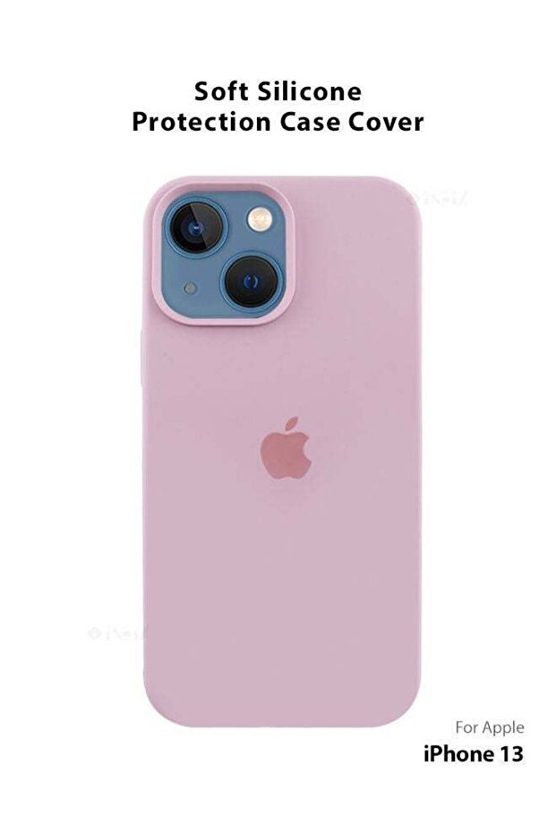غطاء سيليكون متوافق مع الشعار لهاتف Apple iPhone 13