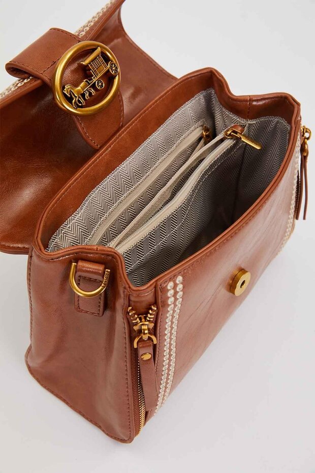 Camel Accessory Lockable Handbag - 3