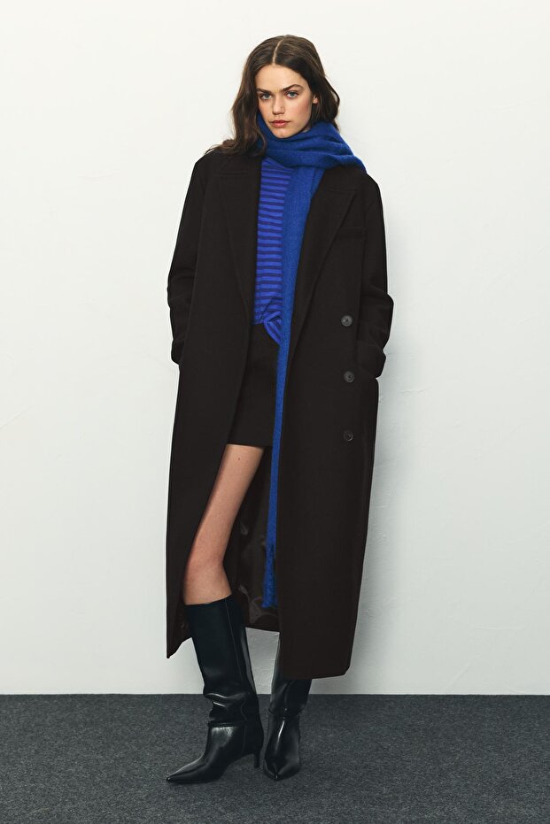 Manteco® uzun yünlü palto - 3