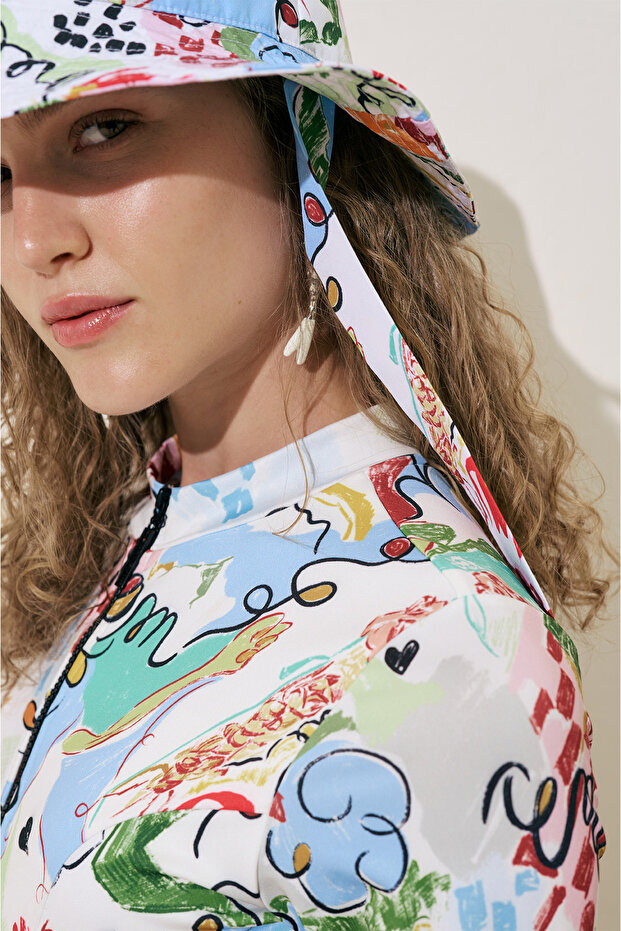 BAĞLAMALI BUCKET ŞAPKA SUMMER - 8