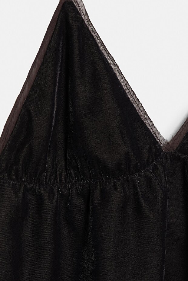 Kombine tül halter top - 7