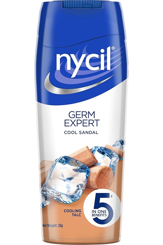 Germ Expert Cool Sandal Prickly Heat Absorbent Talc (187.5g Box)