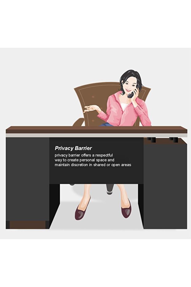 مكتب تنفيذي وطاولة كمبيوتر متعددة الوظائف 120 سم - 8