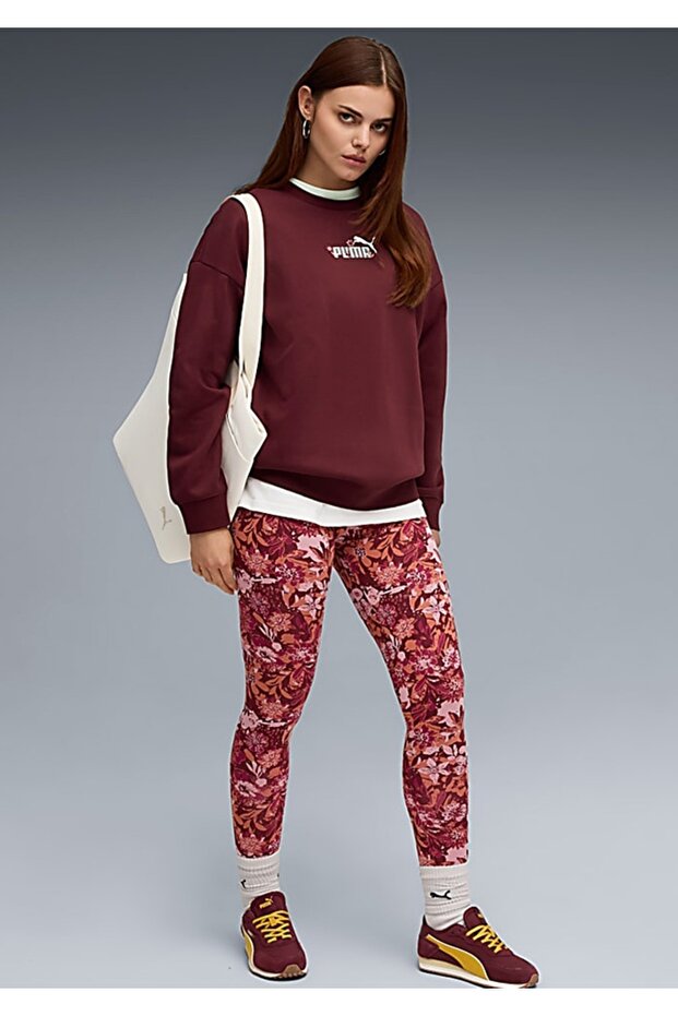 Ess Nature 2.0 Crew Women's Sweat 688078-96 Ruby Shimmer