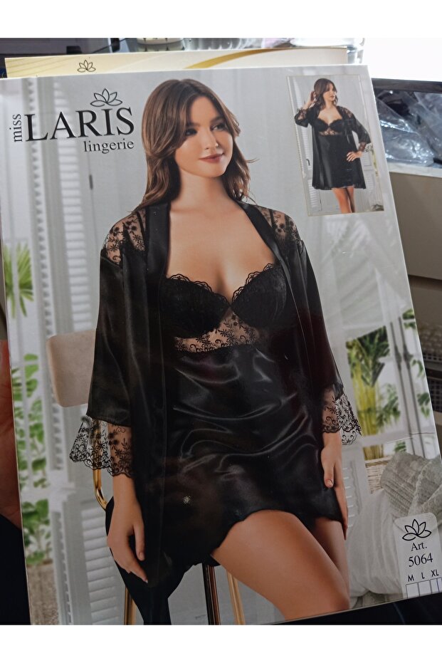 Saten gecelik set - 1