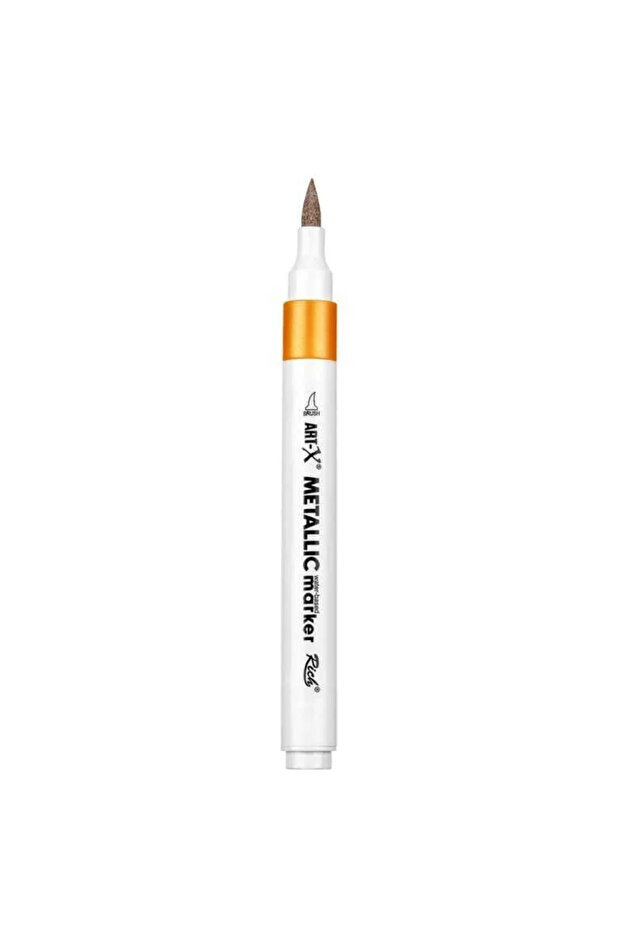 Art-X Brush Tip Metallic Acrylic Marker Orange No: 141