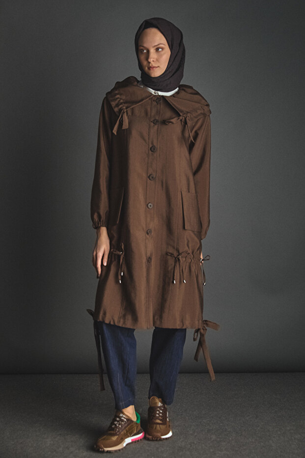 Denizci Yaka Stoperli Kap - 1