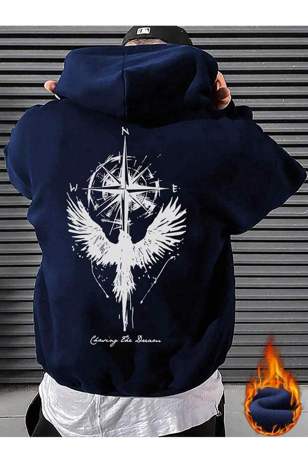 Men's Printed Sweatshirt 3-Ply Oversize Cut