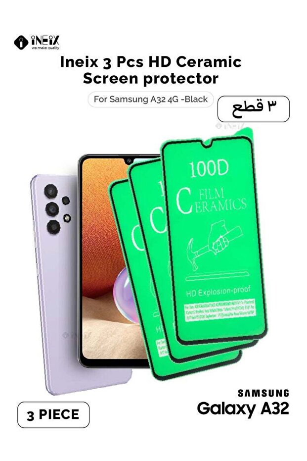 3 Pcs HD Ceramic Screen Protector For Samsung Galaxy A32 4G
