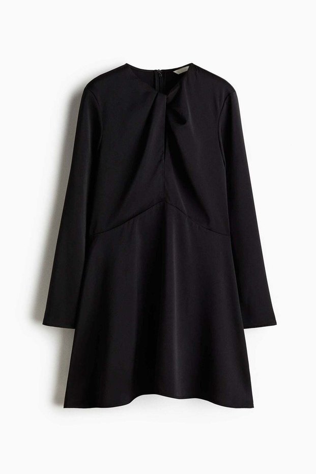 Twist-detail dress