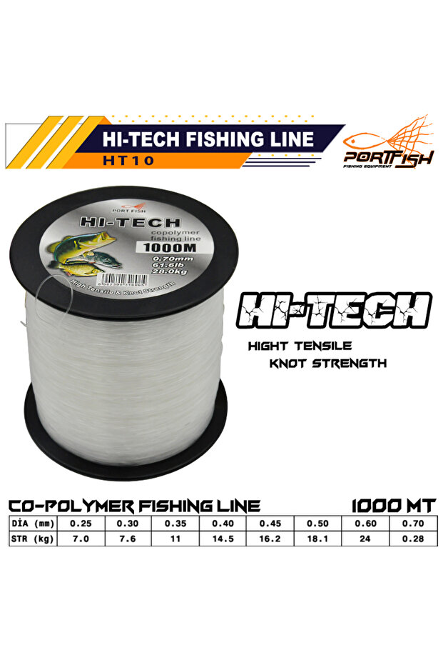 Portfish Hi-Tech Bobbin Fishing Line 1000m 0.60