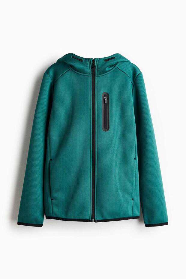 Sports zip-through hoodie with ThermoMove™