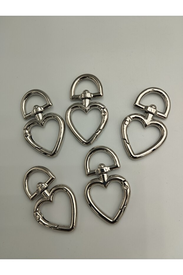 Spring Ring Heart Pattern, Bag Accessory (2 Pieces) - 1