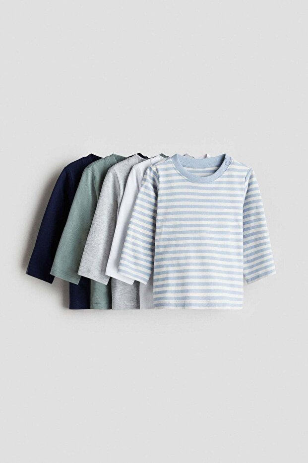 5-pack cotton T-shirts