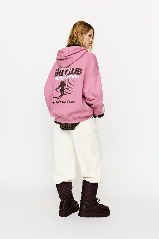 Ski Club kapüşonlu sweatshirt - 4
