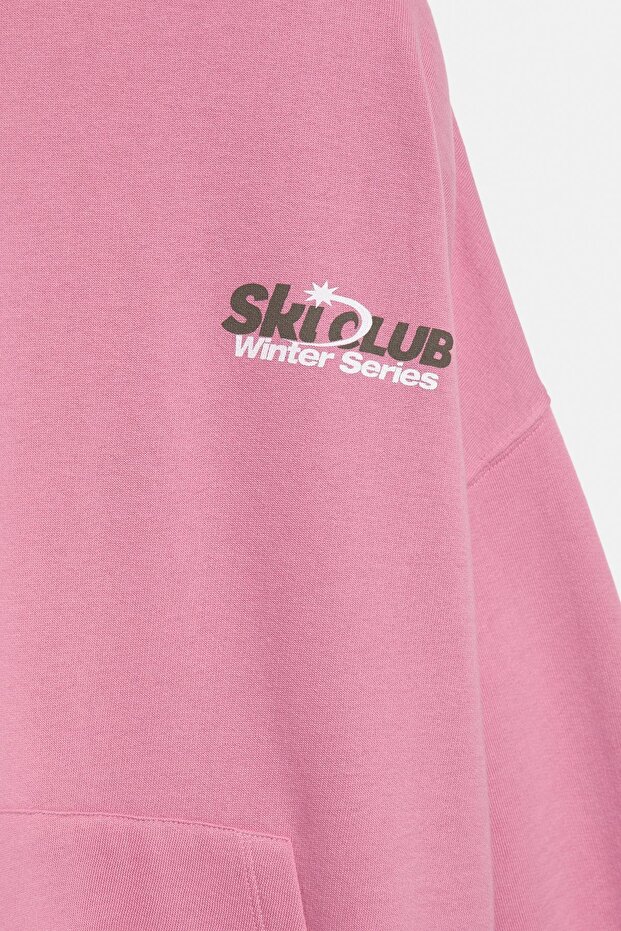 Ski Club kapüşonlu sweatshirt - 7