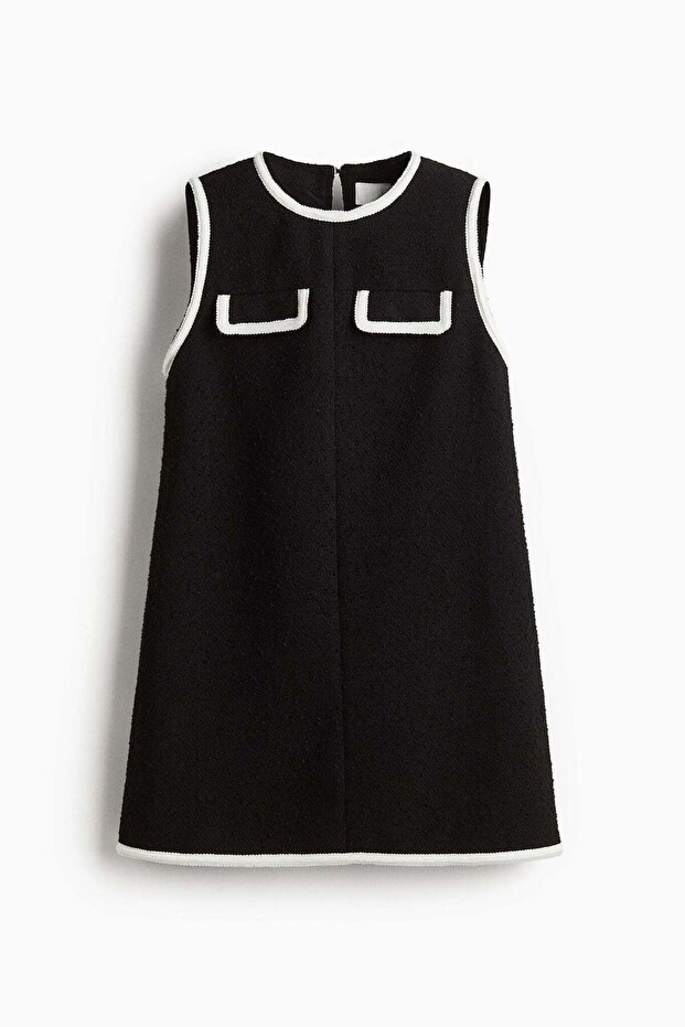A-line bouclé dress