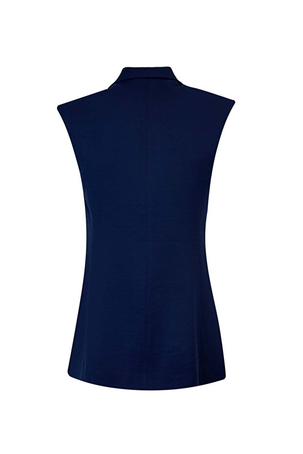 Tek Düğmeli Yelek - 5