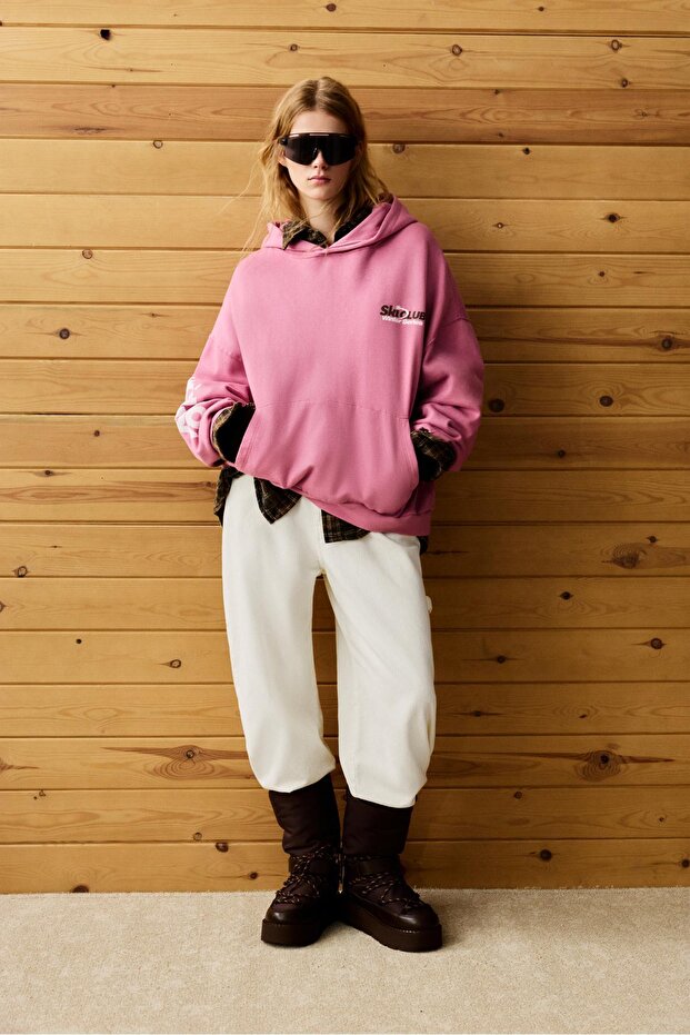 Ski Club kapüşonlu sweatshirt - 1