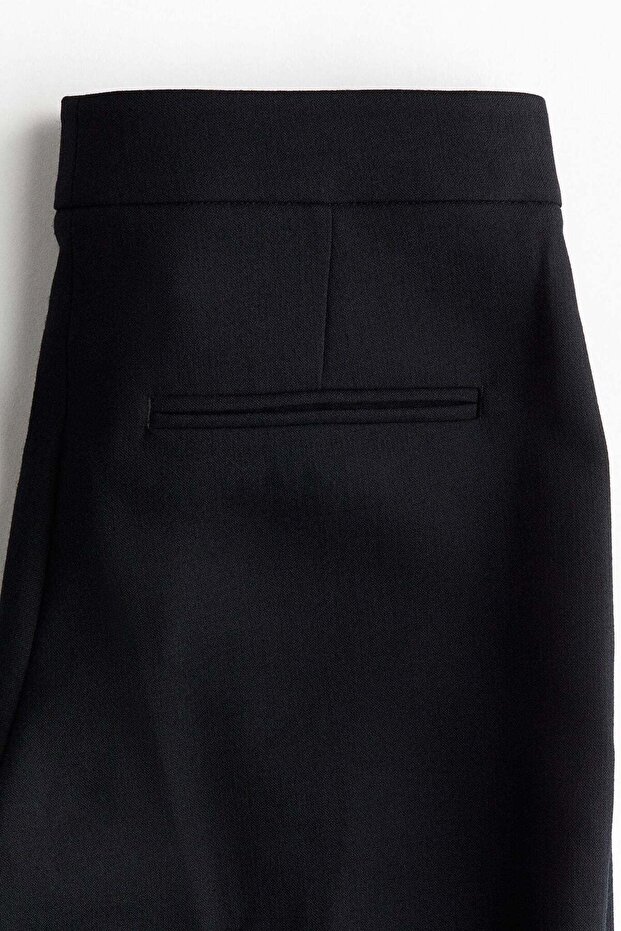 Flared wool-blend trousers - 1