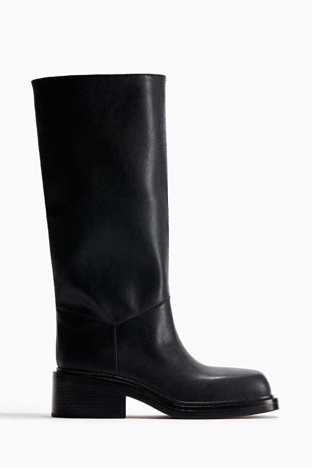 أحذية بكعب عريض - 4