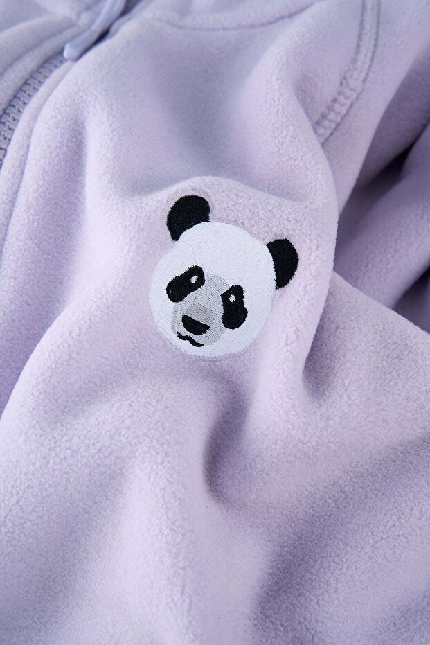 Panda Half-Zip Polar - Lilac - 2
