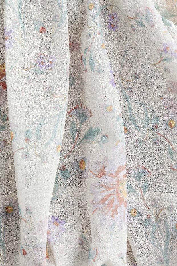 بلوزة بحمالات ذات حافة فقاعية - 4