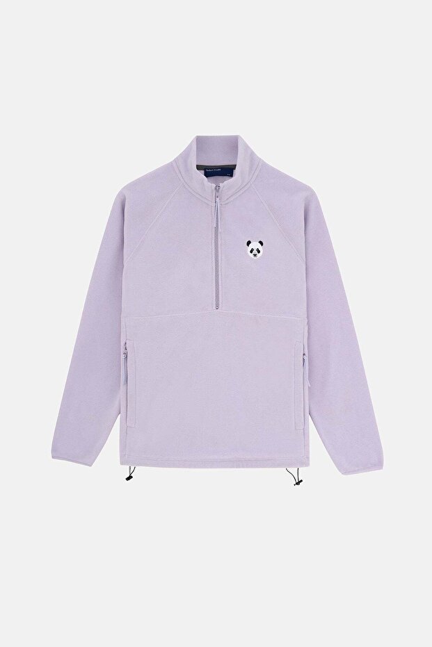 Panda Half-Zip Polar - Lilac - 1