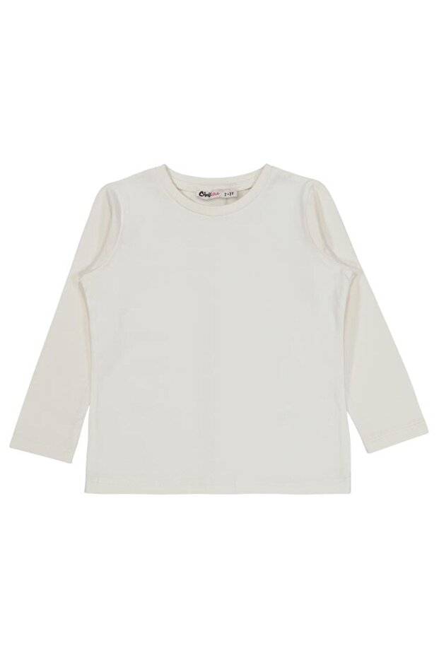 Basic 2-5 Yaş Sweatshirt - Ekru 5-6 Yaş - 1