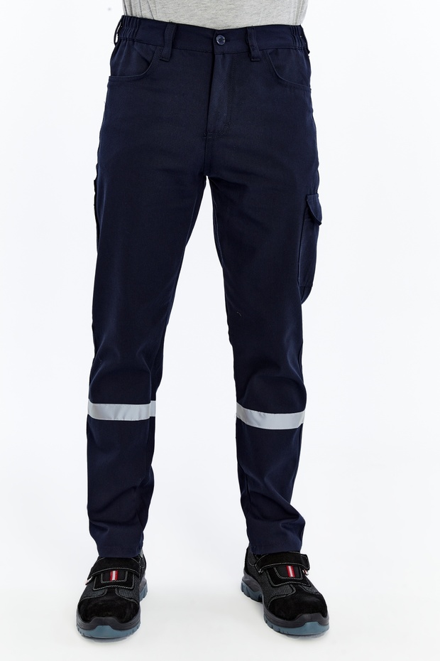 İş Pantolonu Kışlık Basic Model 2 Lacivert 5 Cepli - 1