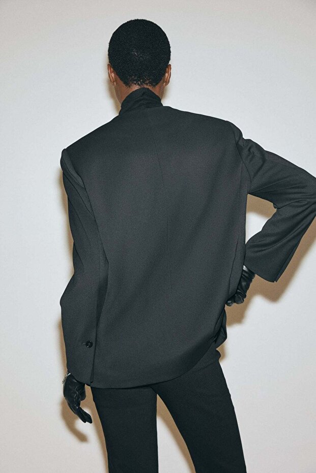 Collarless blazer - 4