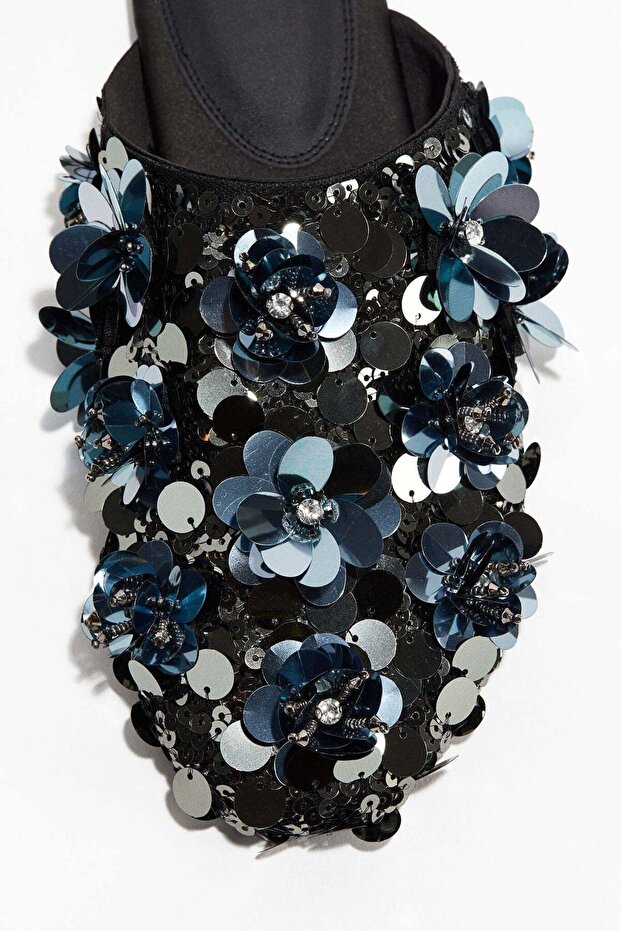 Sequined slippers - 6
