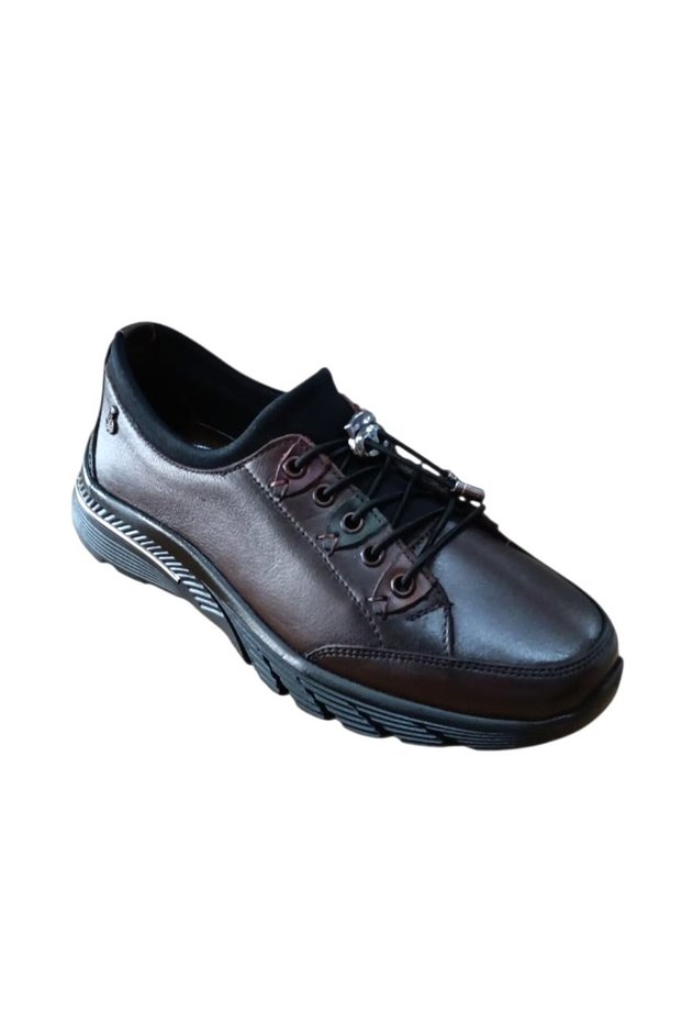 Palovit 027 Women's Genuine Leather Elastic Flat Sole Comfort Casual Shoes