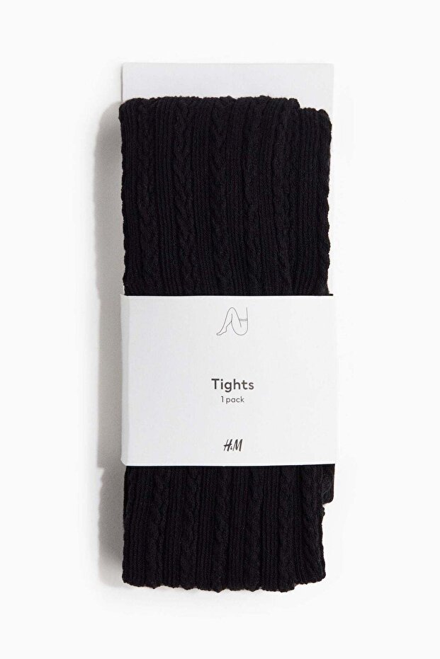 جوارب طويلة محبوكة بالكابل - 4