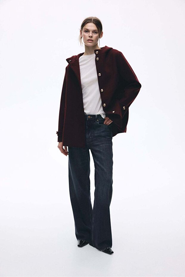 معطف بغطاء رأس - 1