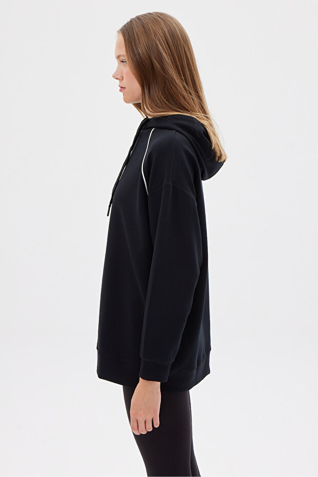 Kadın Kapüşonlu Sweat Üst - 3
